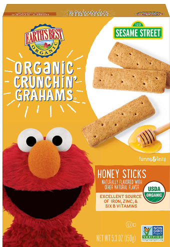 Organic Crunchin Grahams Honey Sticks