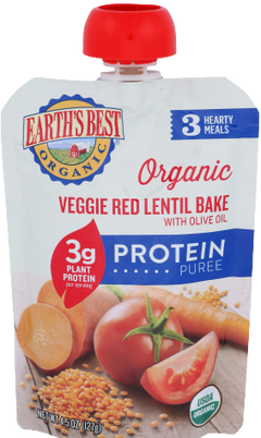 Organic Veggie Red Lentil Bake Baby Food
