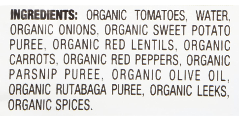 Organic Veggie Red Lentil Bake Baby Food