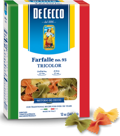 Tricolor Farfalle Pasta