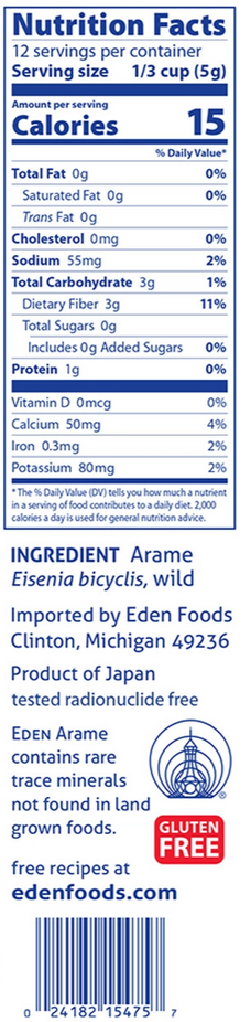 Arame Wild Sea Vegetable Snack