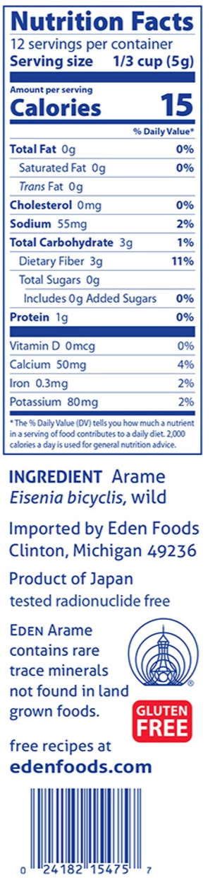 Arame Wild Sea Vegetable Snack