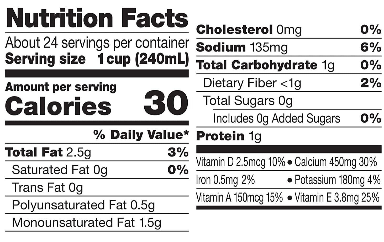 Unsweetened Almondmilk 6Pk