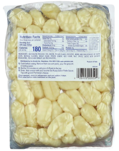 Gnocchi with Potato