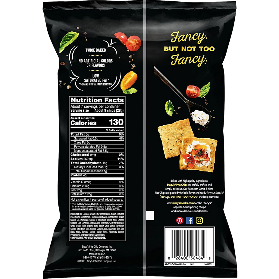 Parmesan Garlic Pita Chips