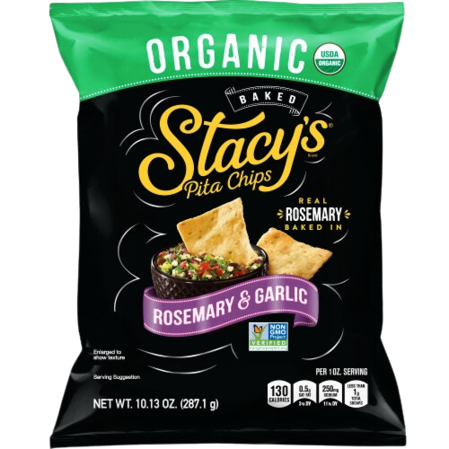 Organic Rosemary & Garlic Pita Chips