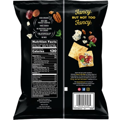 Organic Rosemary & Garlic Pita Chips