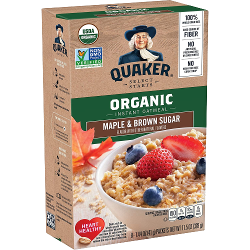 Organic Maple & Brown Sugar Instant Oatmeal