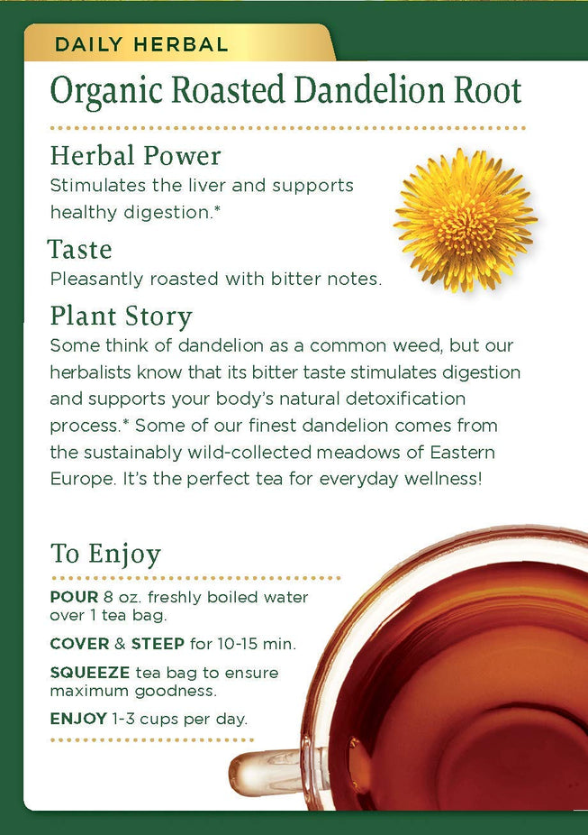 Organic Roasted Dandelion Root Tea