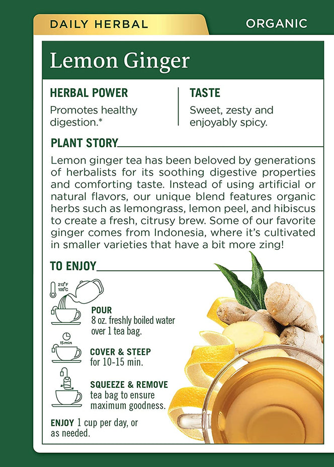 Organic Lemon Ginger Tea