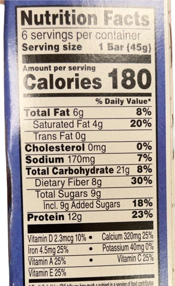 Blueberry Protein Meal Bars
