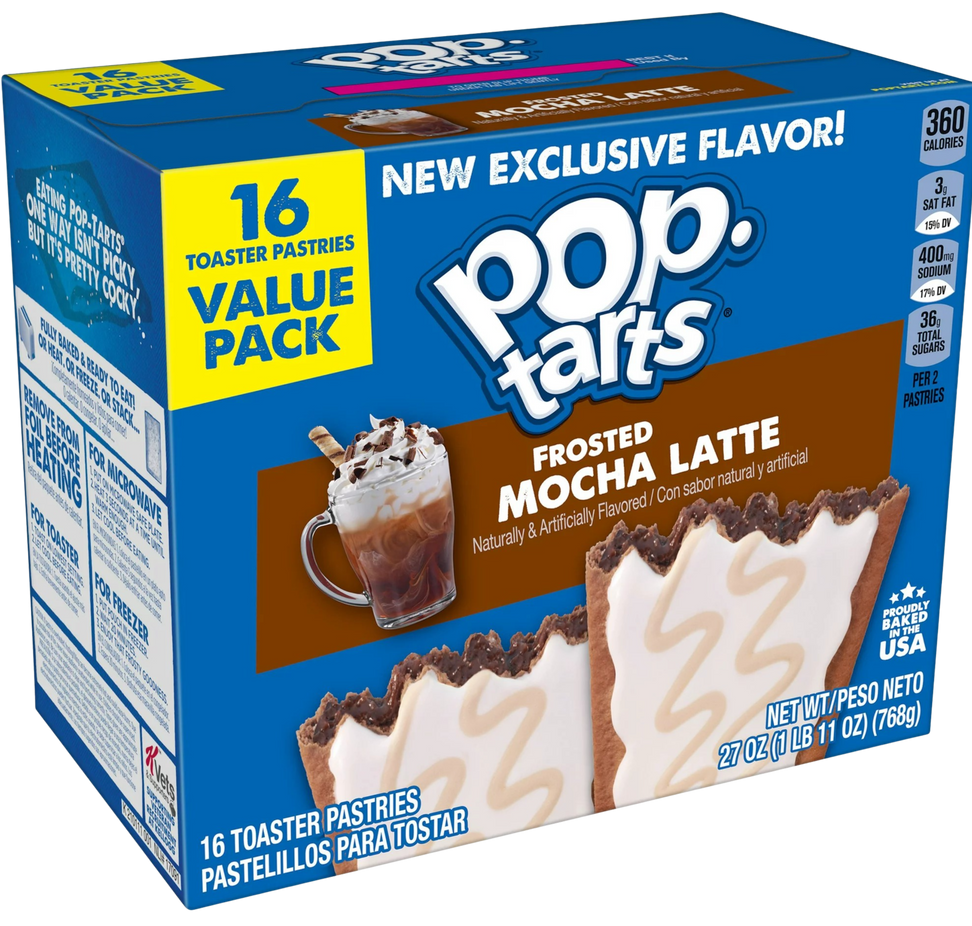 Frosted Mocha Latte Toaster Pastry (16 ct)