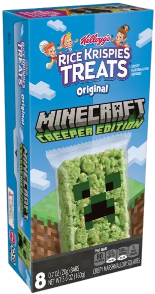 Original Marshmallow Crispy Treats Minecraft Creeper Edition (8 Ct)