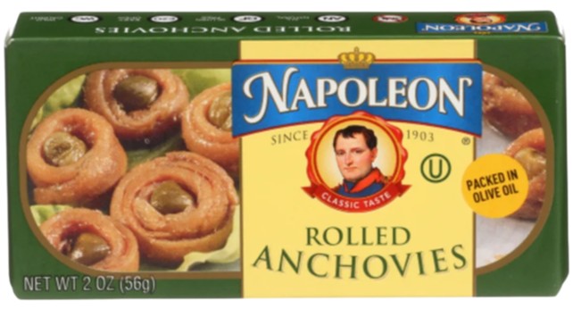 Rolled Napoleon Anchovies