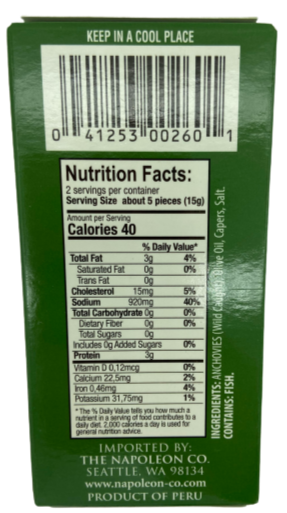 Rolled Napoleon Anchovies