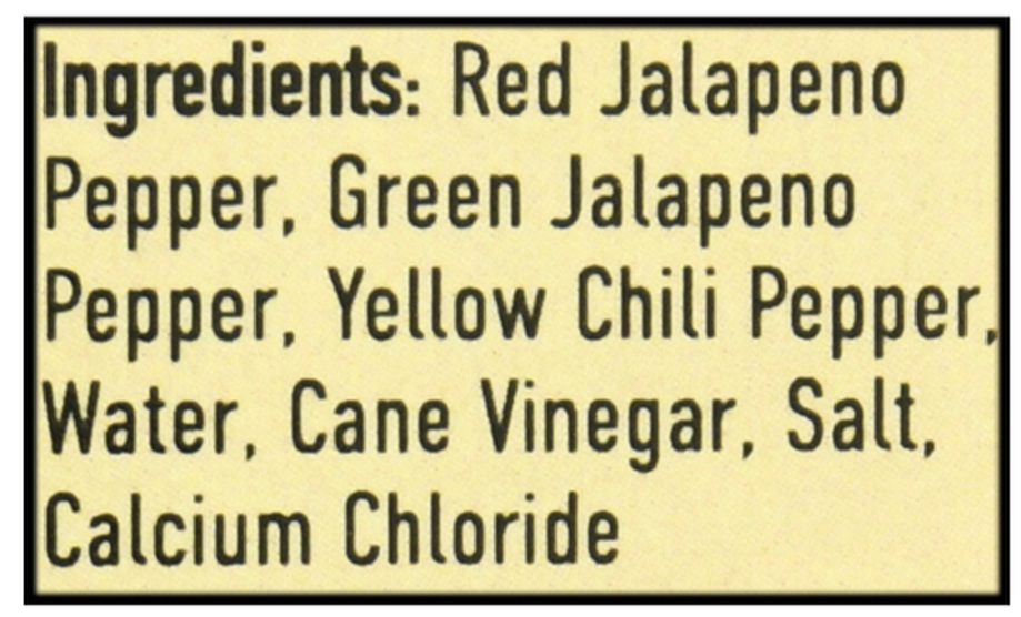 Sliced Tricolor Jalapenos