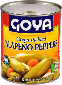 Green Pickled Jalapeño Peppers