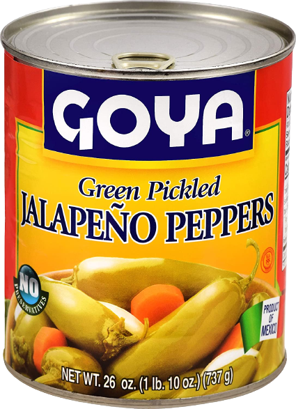 Green Pickled Jalapeño Peppers