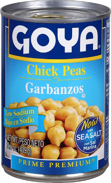 Low Sodium Chick Peas