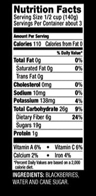 Blackberries In Light Syrup