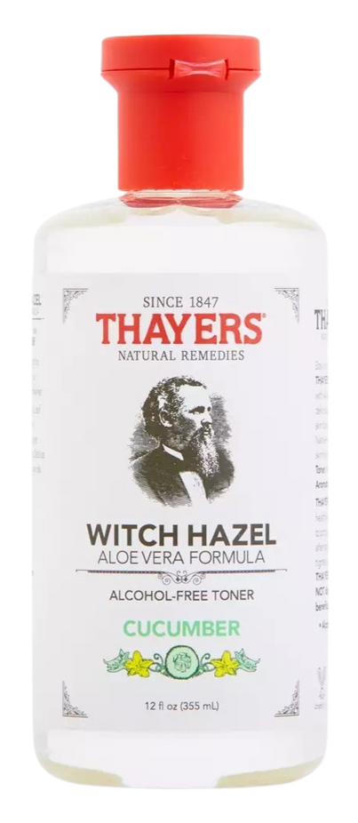 Witch Hazel Facial Toner With Aloe Vera Formula Alcohol-Free Cucumber
