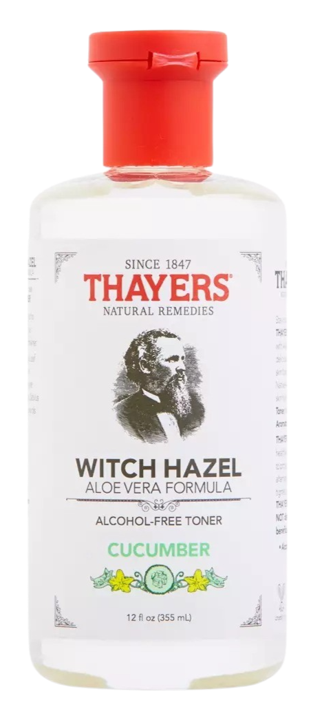 Witch Hazel Facial Toner With Aloe Vera Formula Alcohol-Free Cucumber