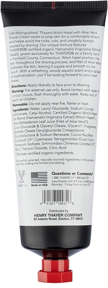 Witch Hazel Shave Cream