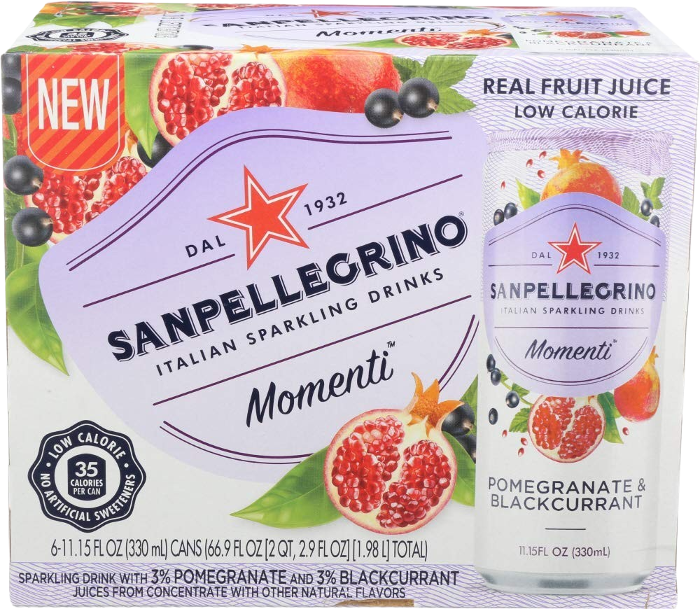 Pomegranate and Black Currant Sparkling Water (6 Pack)