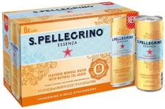 Tangerine And Wild Strawberry Sparkling Water