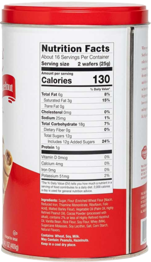 Chocolate Hazelnut Rolled Wafers