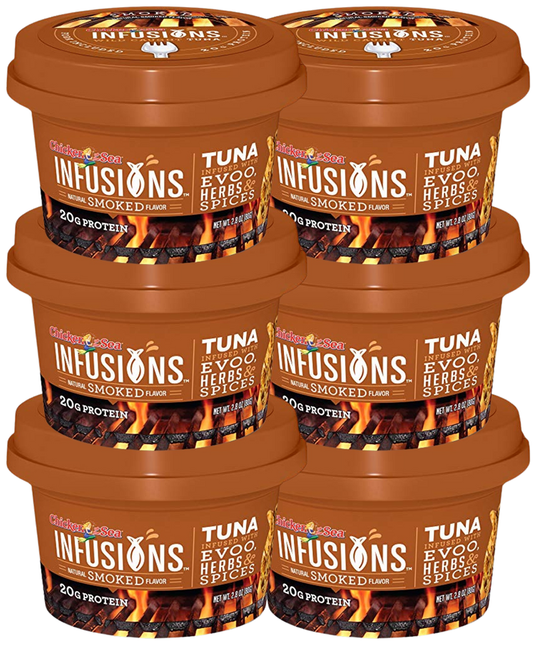 Tuna Infused With Evoo, Herbs & Spices Natural Smoked Flavor (6 Pack)