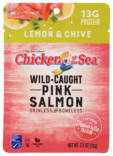 Pink Salmon Pouch Lemon & Chive