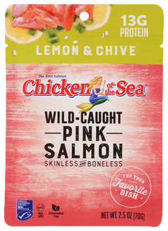 Pink Salmon Pouch Lemon & Chive