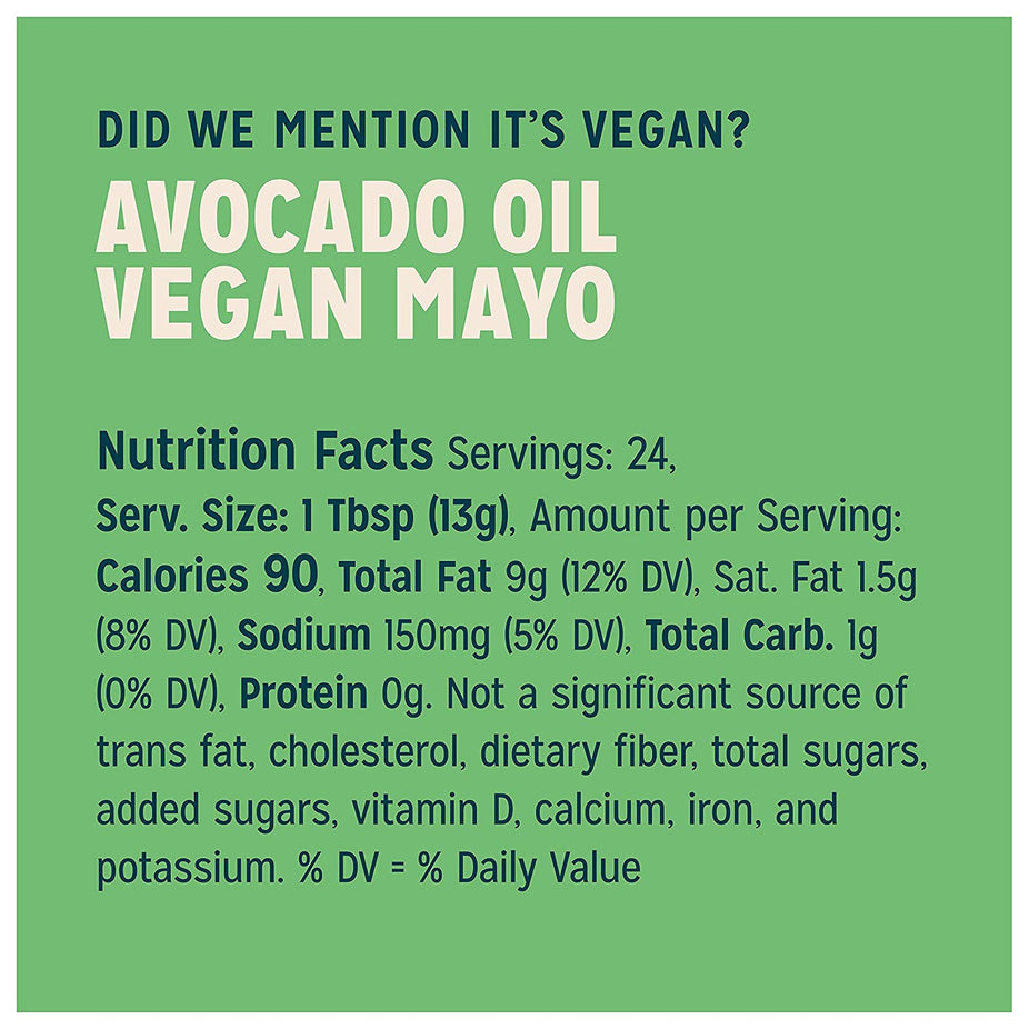 Vegan Avocado Oil Mayonnaise