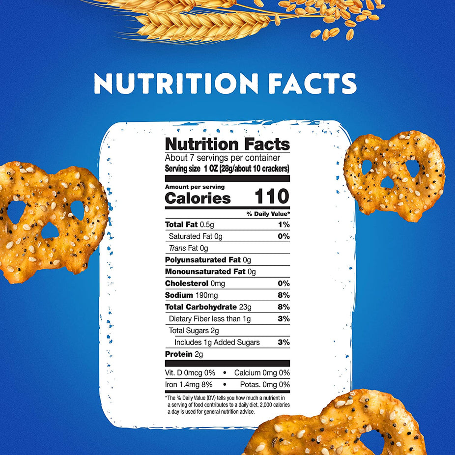 Everything Seasoning Pretzel Crisp