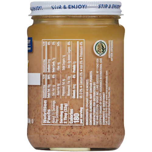 Organic Raw Crunchy Almond Butter