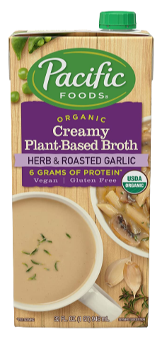 Organic Herb and Roasted Garlic Creamy Plant-Based Broth