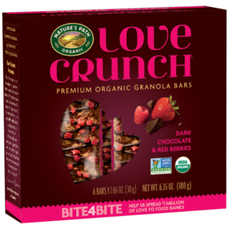 Organic Dark Chocolate & Red Berries Granola Bars 6Pk