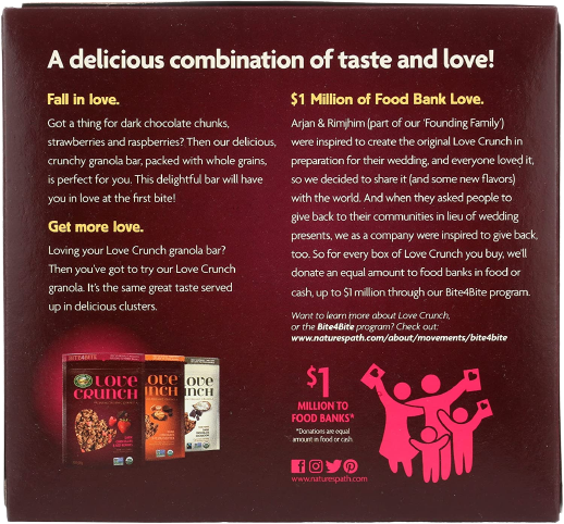 Organic Dark Chocolate & Red Berries Granola Bars 6Pk