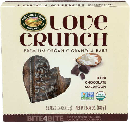 Love Crunch Chocolate Macaroon Bars 6 Ct