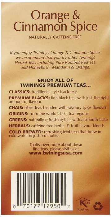 Orange & Cinnamon Spice Tea