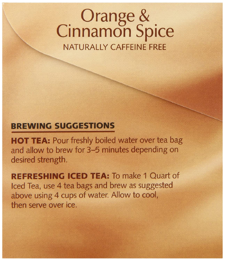 Orange & Cinnamon Spice Tea