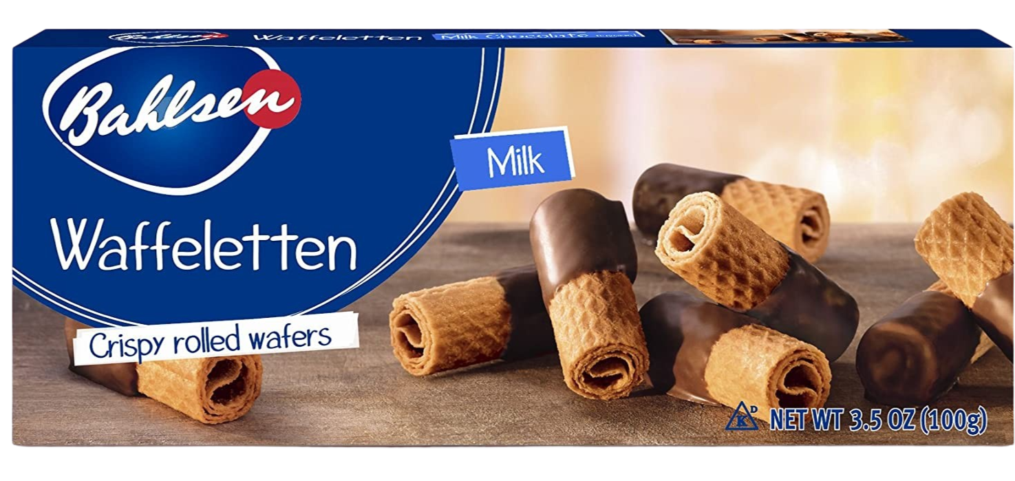 Dark Chocolate Rolled Wafers Cookies