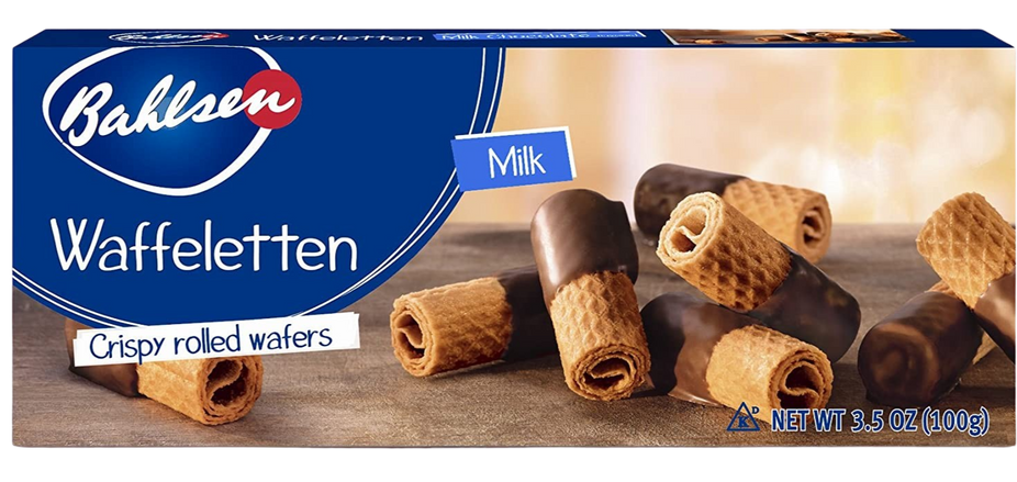 Dark Chocolate Rolled Wafers Cookies