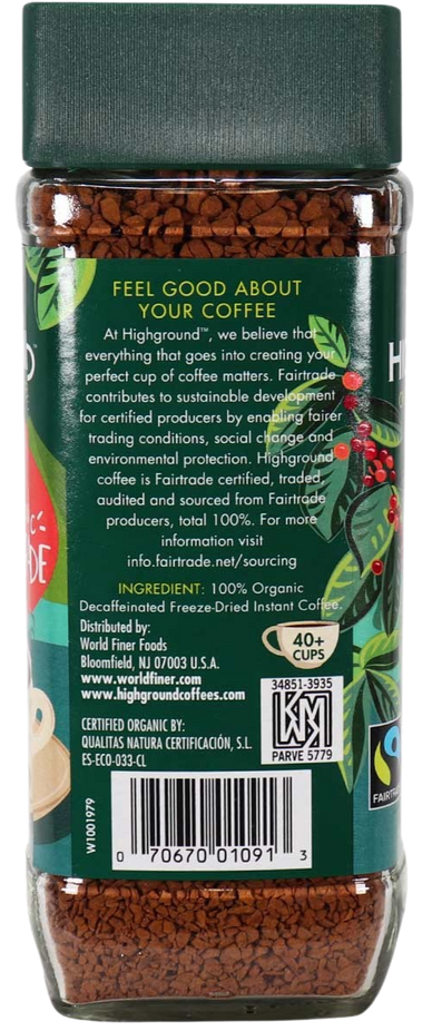 Organic Instant Decaf Coffee