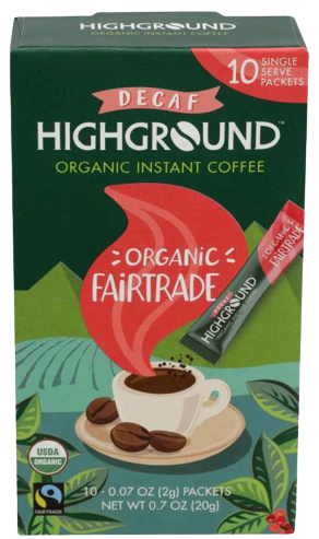 Organic Decaf Instant Coffee Stick 10Ct