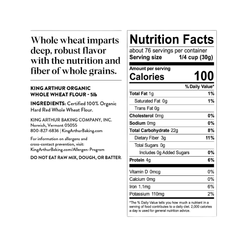 Organic Whole Wheat Flour