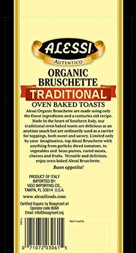 Organic Bruschette Traditional Oven Baked Toasts