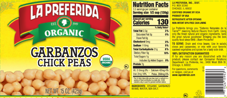 Organic Chick Peas