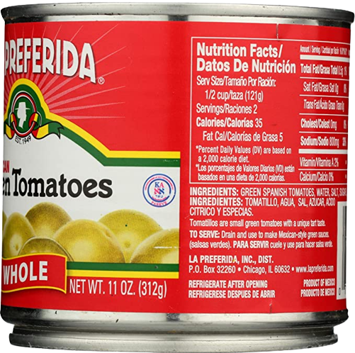 Whole Green Tomatoes